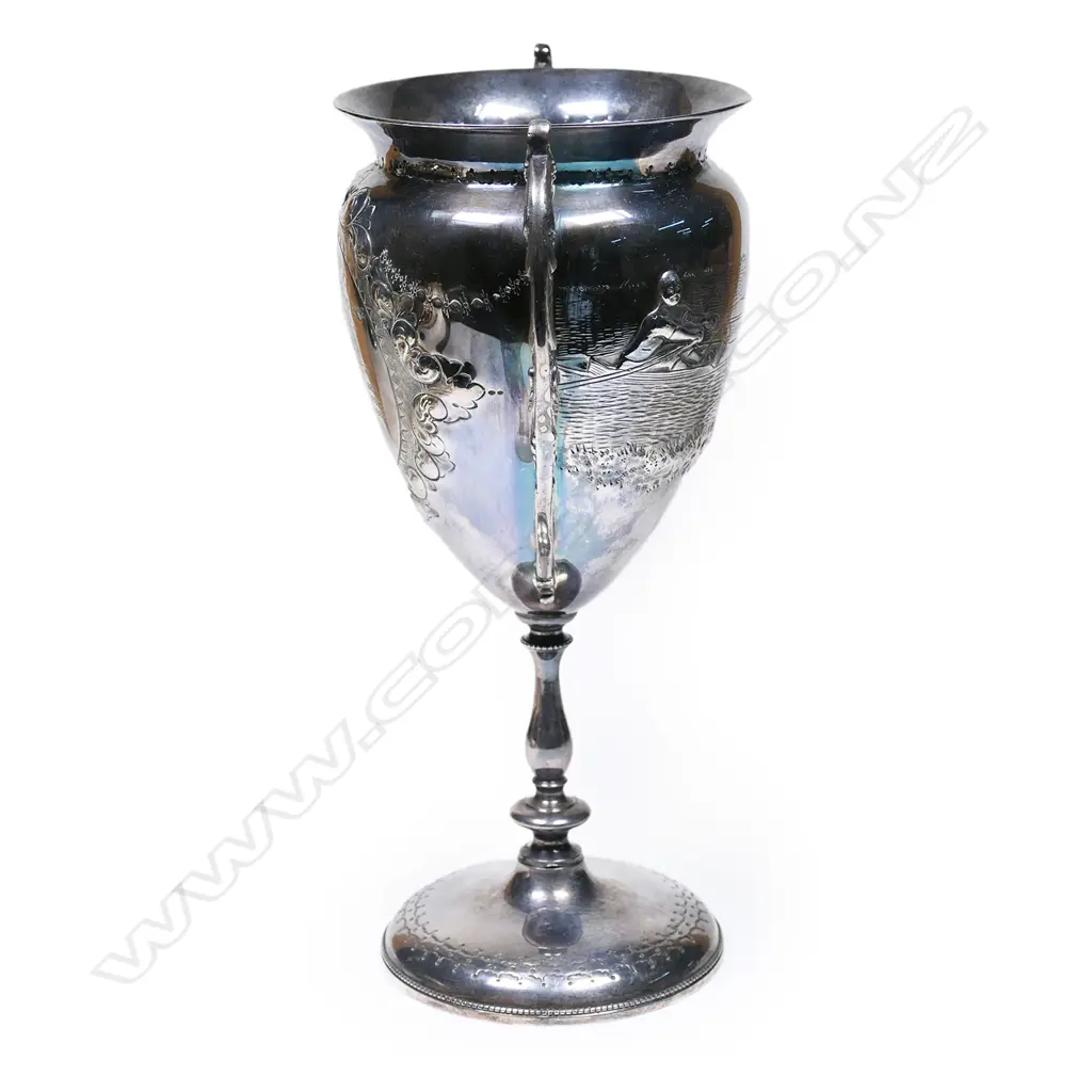 Kohn & Co. (Wellington) New Zealand silver Otago Regatta trophy cup, Image 1++